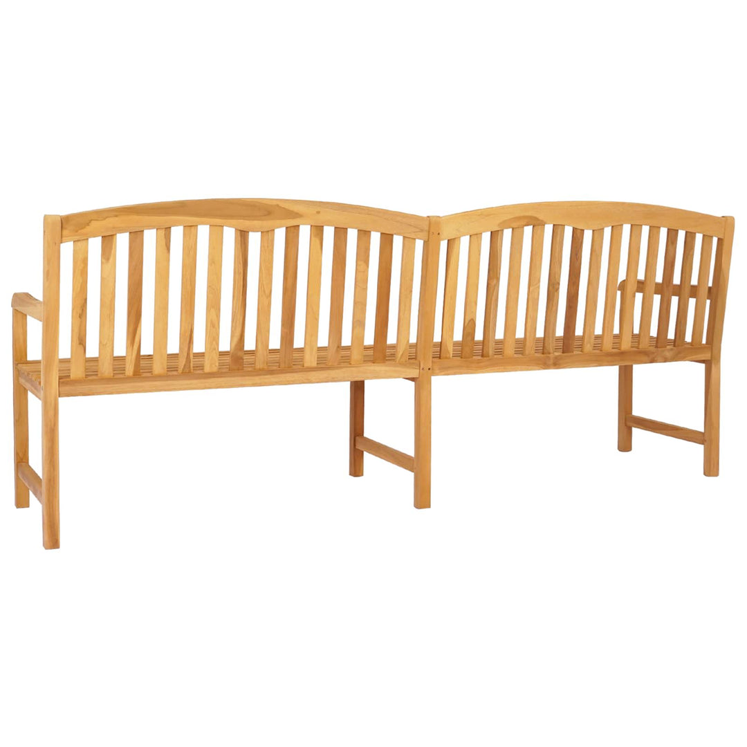 Håndskåret Rosenbænk 228 x 60 x 90 cm Massiv Teaktræ