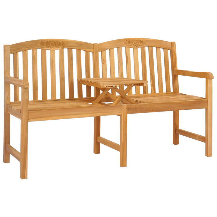Håndskåret Rosenbænk 150,5 x 60 x 95 cm Massiv Teaktræ