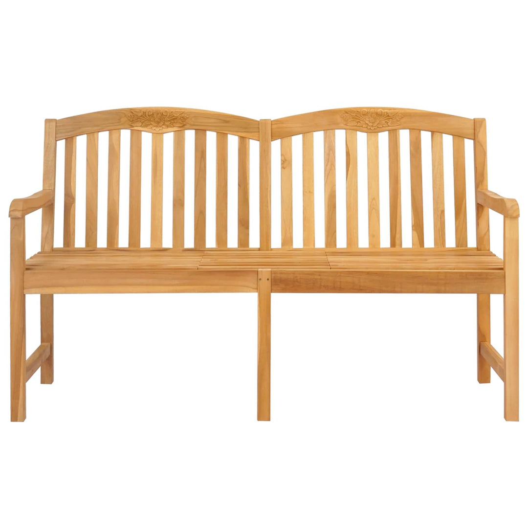 Håndskåret Rosenbænk 150,5 x 60 x 95 cm Massiv Teaktræ