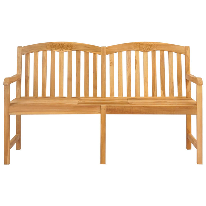 Håndskåret Rosenbænk 150,5 x 60 x 95 cm Massiv Teaktræ