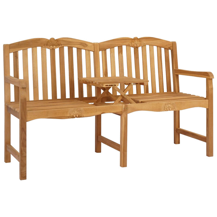 Håndskåret Rosenbænk 155 x 60 x 94 cm Massiv Teaktræ