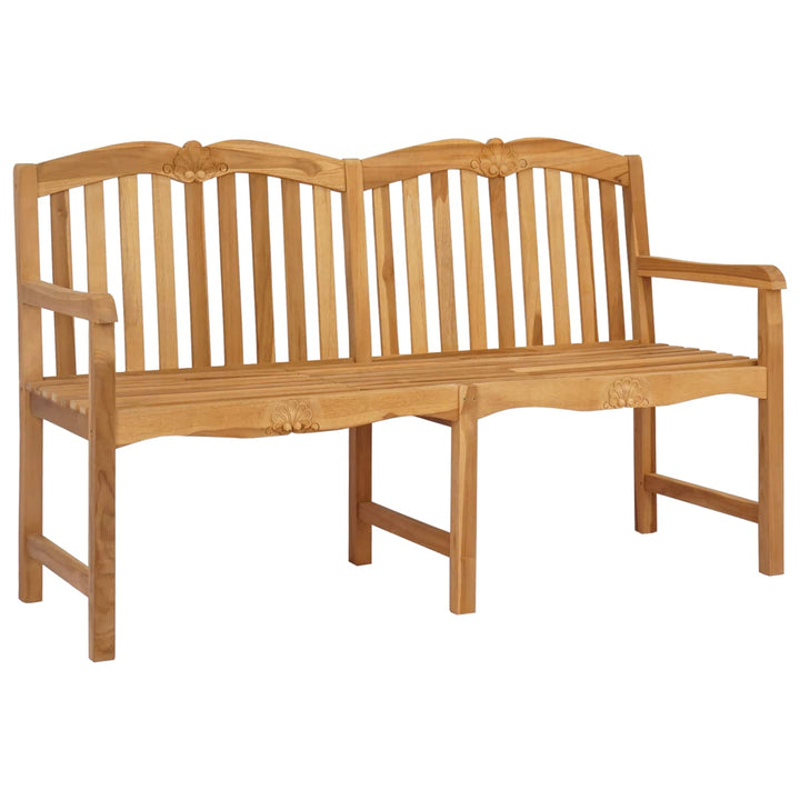 Håndskåret Rosenbænk 155 x 60 x 94 cm Massiv Teaktræ