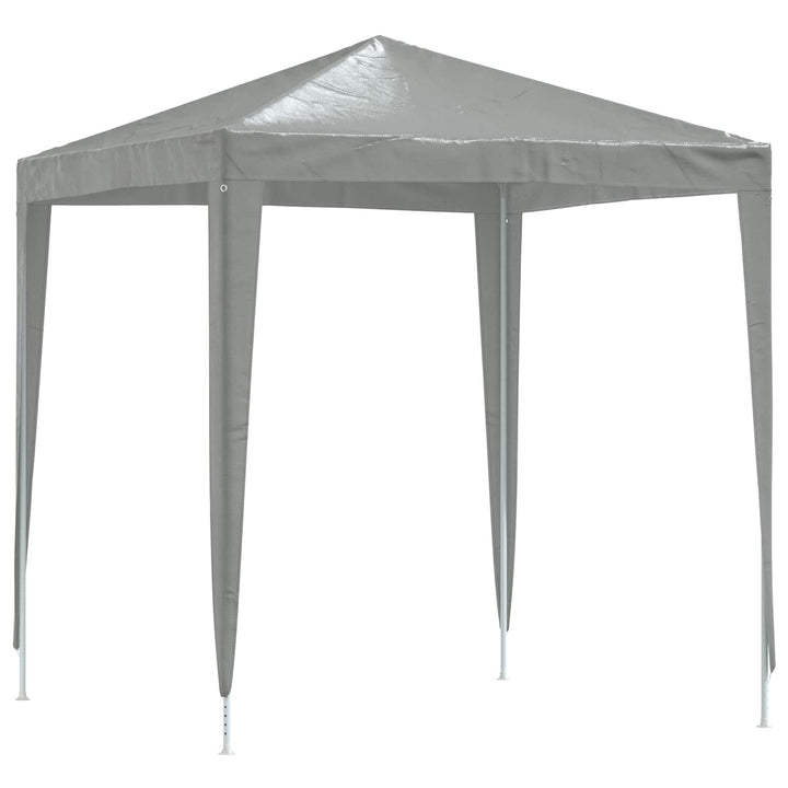 Party Tent 200 x 200 x 240 cm Lysegrå PE og stål