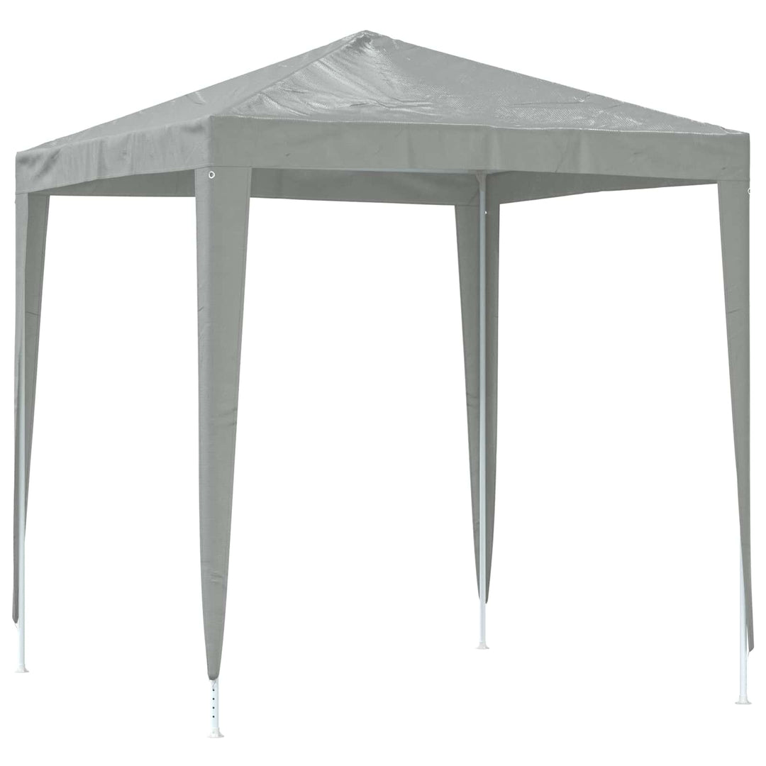 Party Tent 200 x 200 x 240 cm Lysegrå PE og stål
