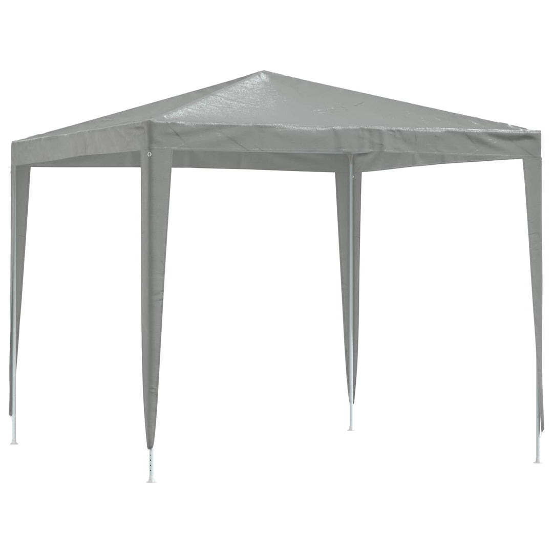Party Tent 250 x 250 x 240 cm Lysegrå PE og stål
