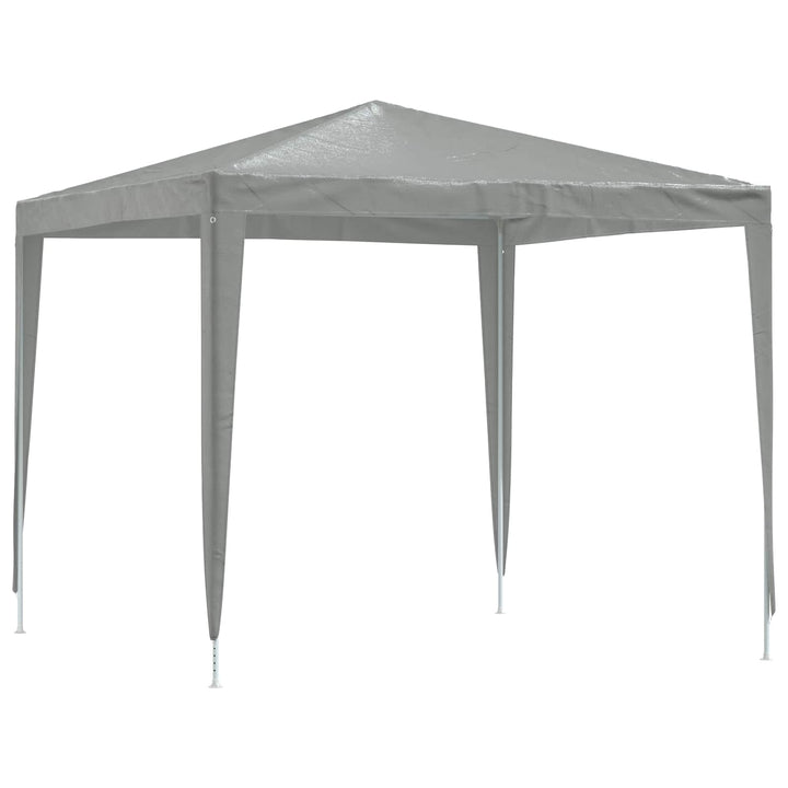 Party Tent 250 x 250 x 240 cm Lysegrå PE og stål