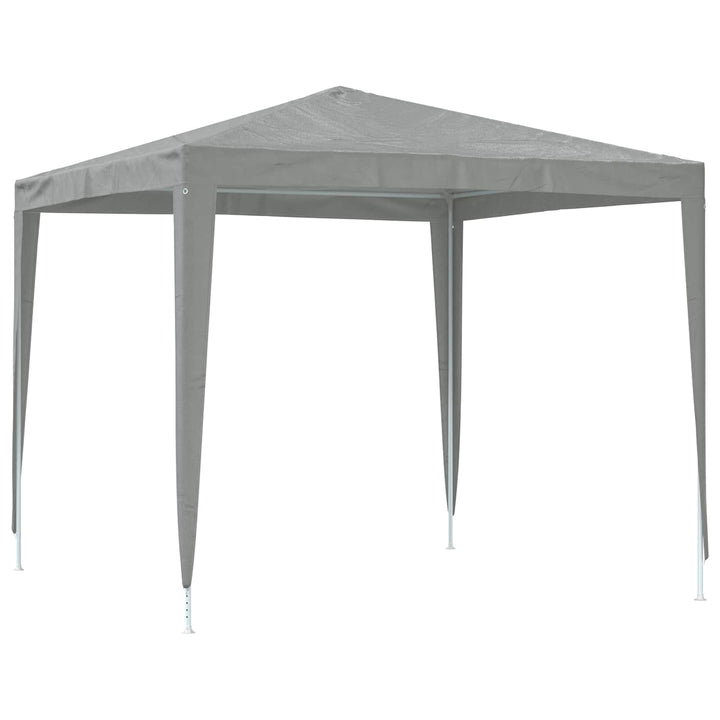 Party Tent 250 x 250 x 240 cm Lysegrå PE og stål