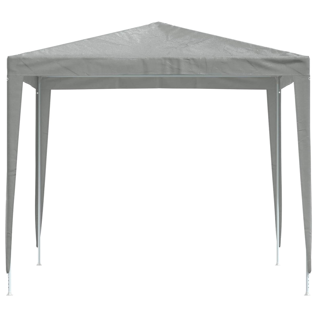 Party Tent 250 x 250 x 240 cm Lysegrå PE og stål