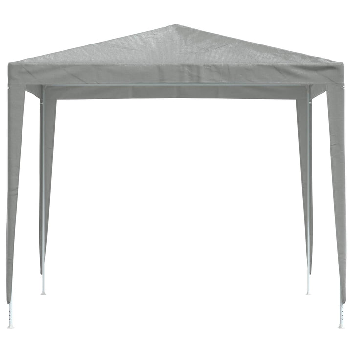 Party Tent 250 x 250 x 240 cm Lysegrå PE og stål