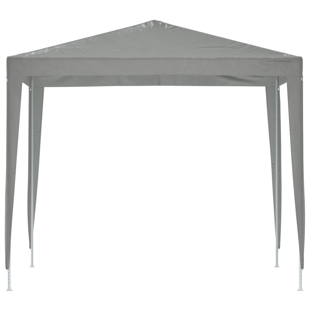 Party Tent 250 x 250 x 240 cm Lysegrå PE og stål