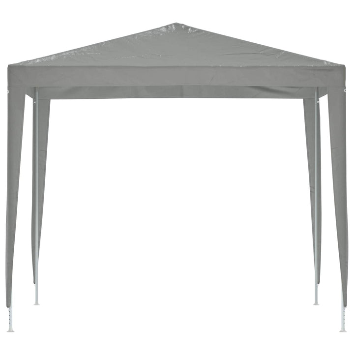 Party Tent 250 x 250 x 240 cm Lysegrå PE og stål