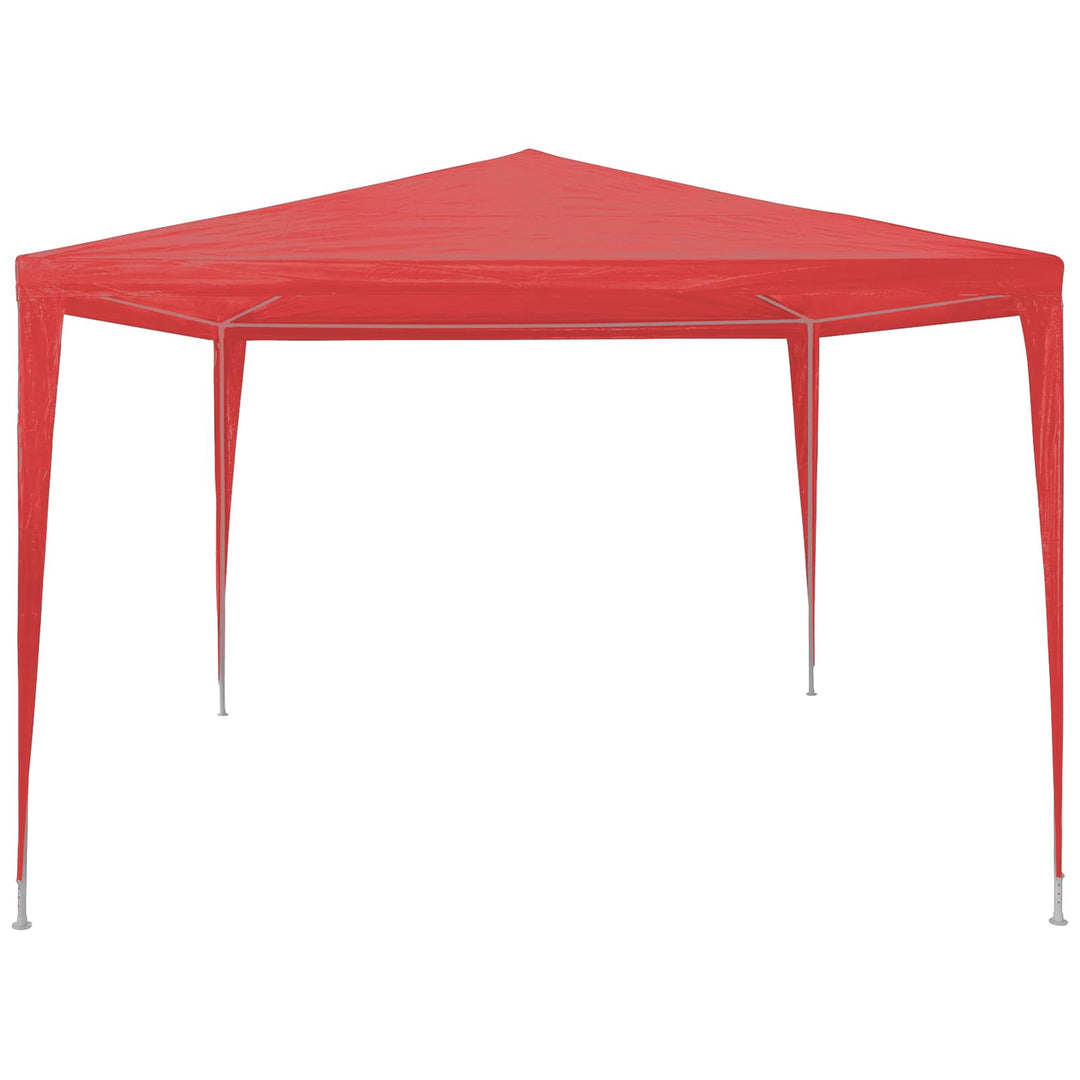 Party Tent Rød 300 x 300 x 255 cm PE og stål