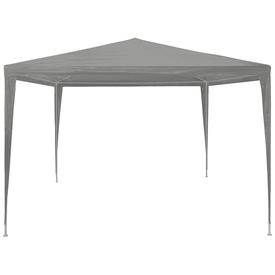 Party Tent Lysegrå 300 x 300 x 255 cm PE og stål