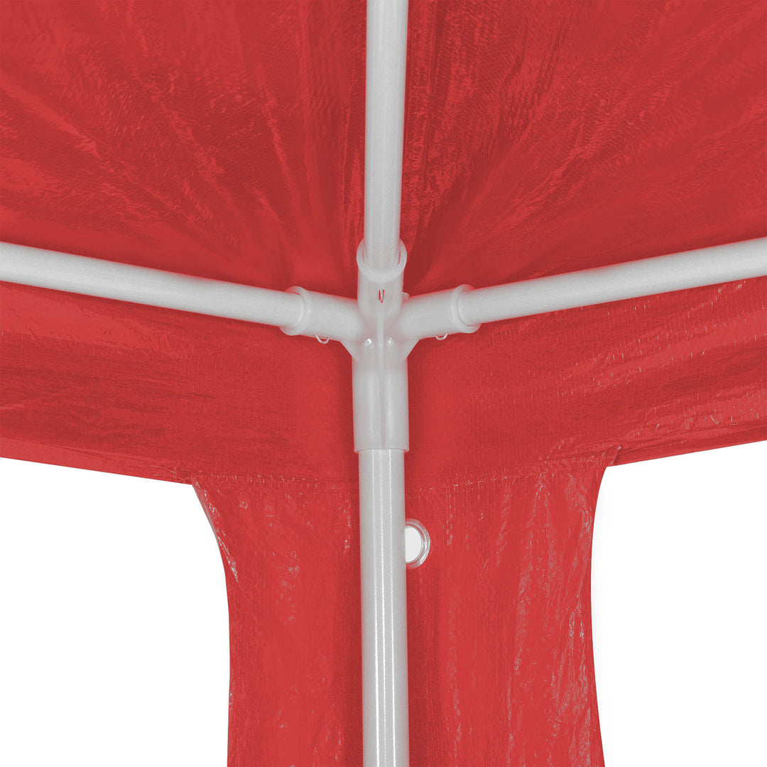 Party Tent Rød 1200 x 300 x 255 cm PE og stål