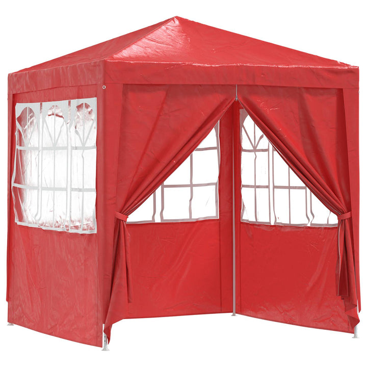 Party Tent Rød 200 x 200 x 240 cm PE og stål