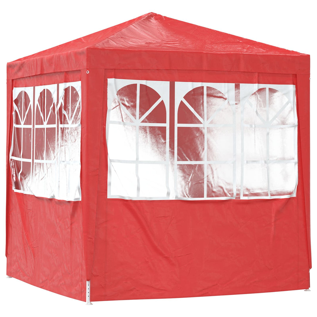 Party Tent Rød 200 x 200 x 240 cm PE og stål
