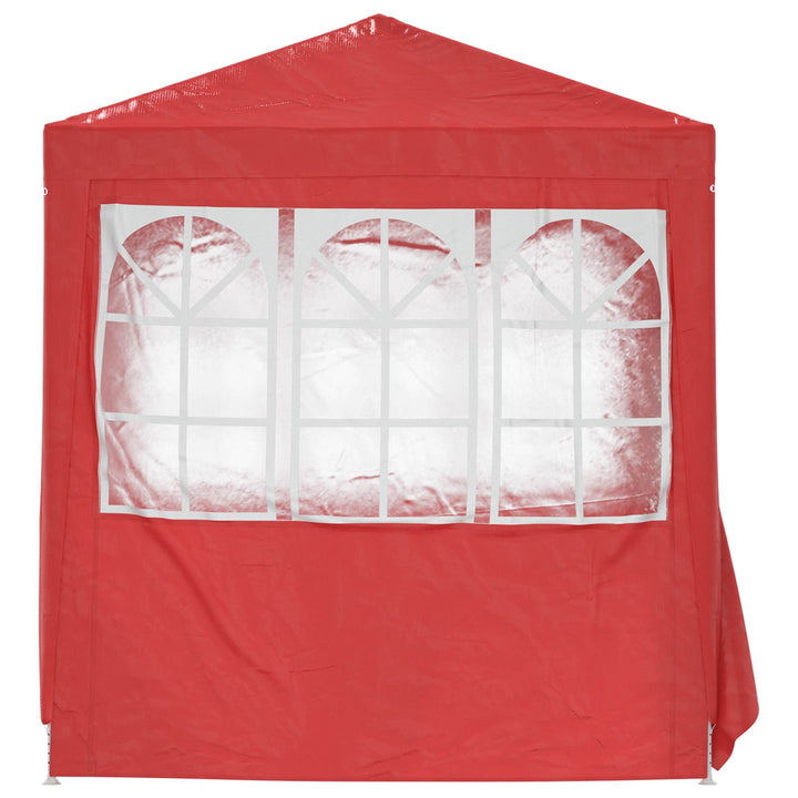 Party Tent Rød 200 x 200 x 240 cm PE og stål