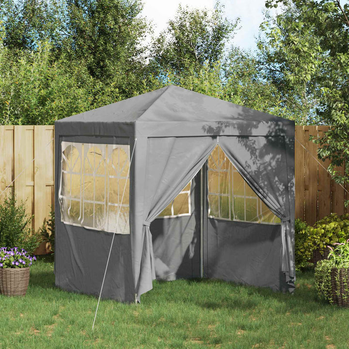 Party Tent Lysegrå 200 x 200 x 240 cm PE og stål