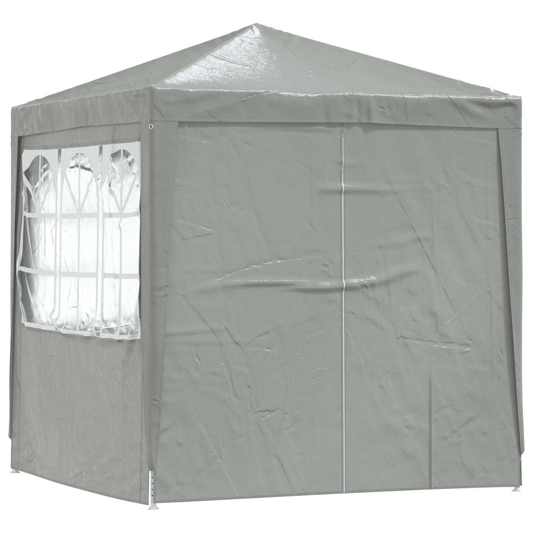 Party Tent Lysegrå 200 x 200 x 240 cm PE og stål