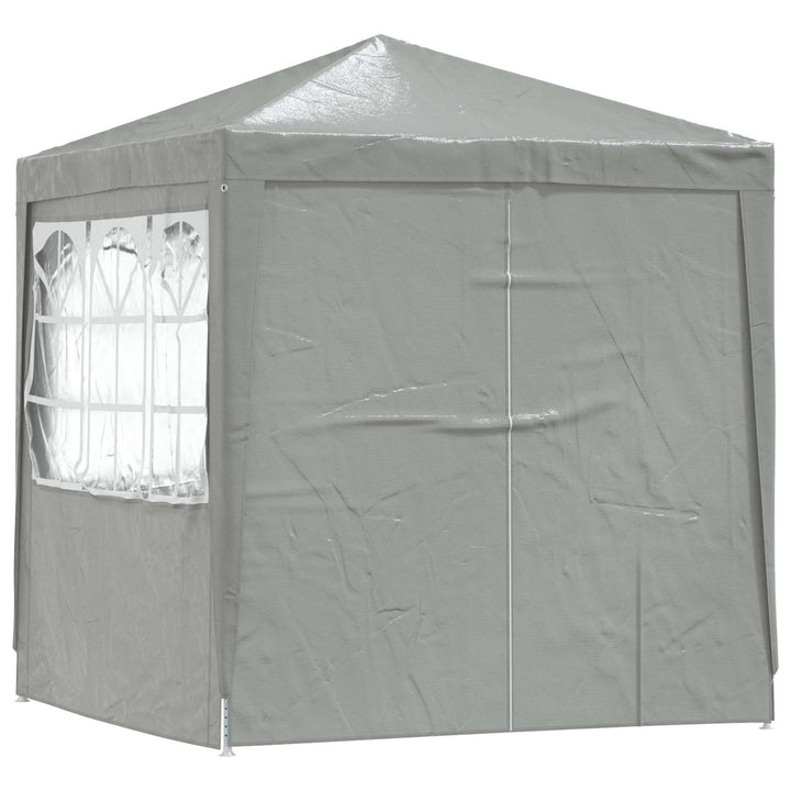 Party Tent Lysegrå 200 x 200 x 240 cm PE og stål