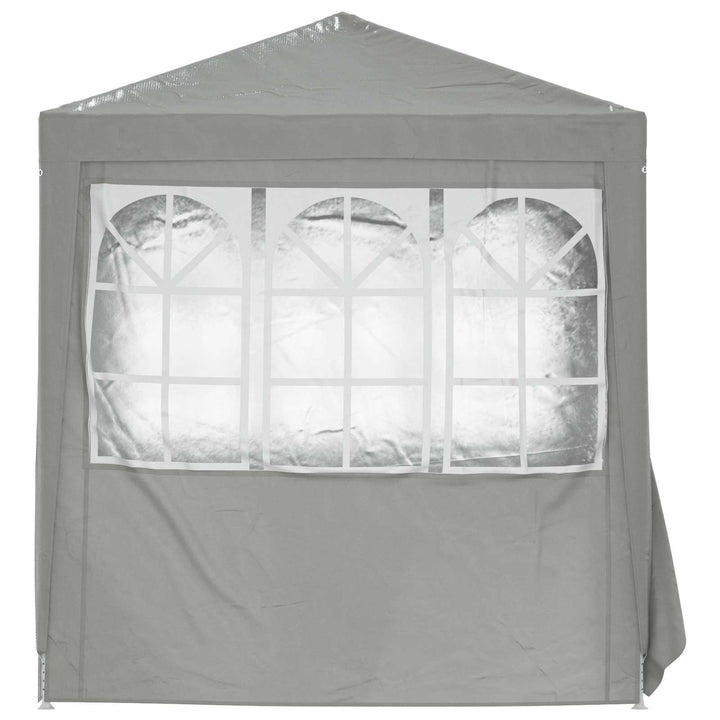 Party Tent Lysegrå 200 x 200 x 240 cm PE og stål