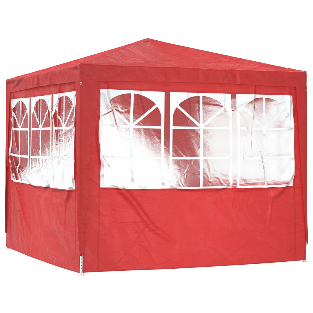 Party Tent Rød 250 x 250 x 240 cm PE og stål