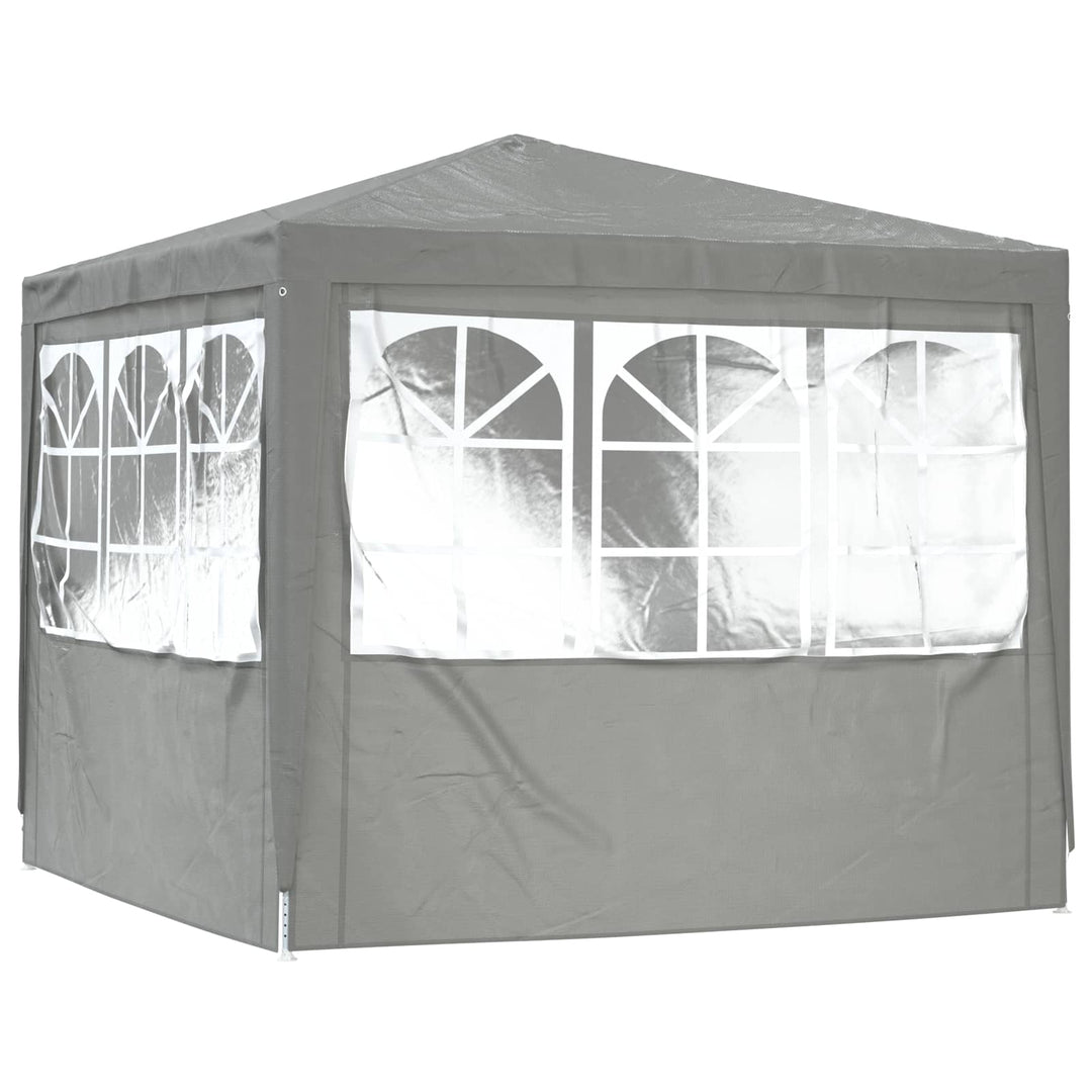 Party Tent Lysegrå 250 x 250 x 240 cm PE og stål