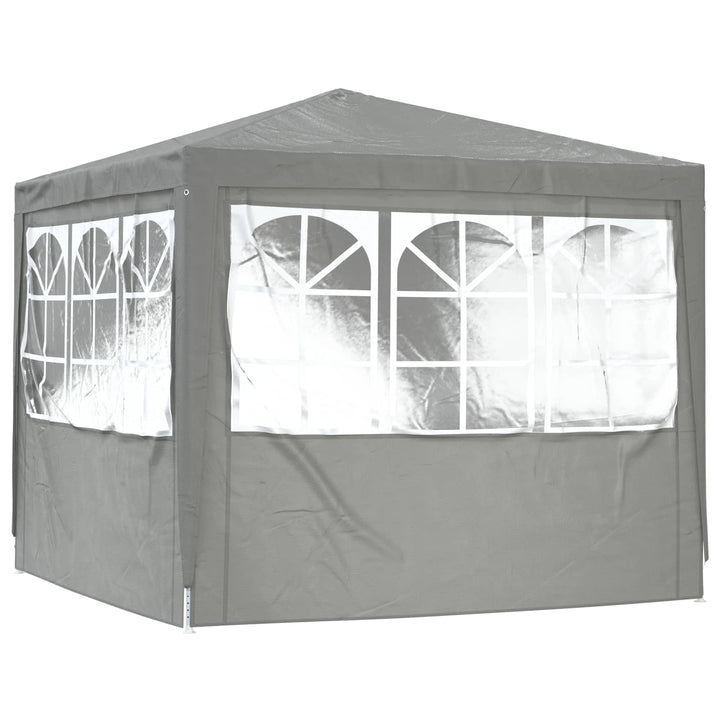 Party Tent Lysegrå 250 x 250 x 240 cm PE og stål
