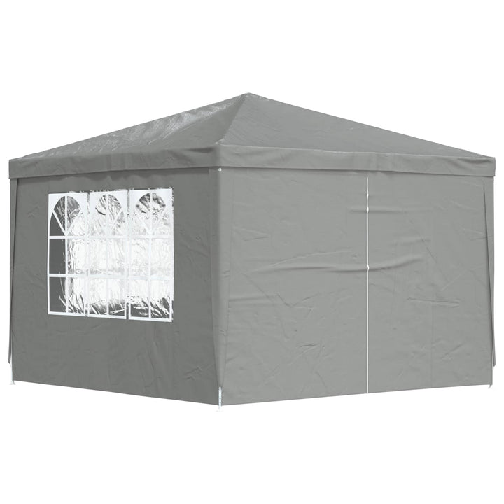 Party Tent 300 x 300 x 255 cm Lysegrå PE og stål