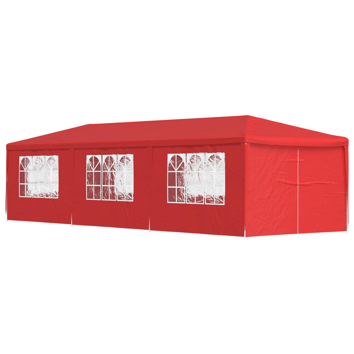 Party Tent 900 x 300 x 255 cm Rød PE og stål