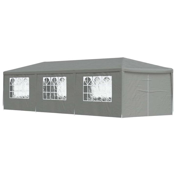 Party Tent 900 x 300 x 255 cm Lysegrå PE og stål