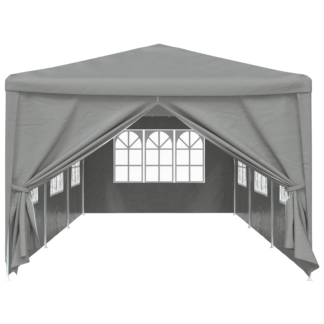 Party Tent 900 x 300 x 255 cm Lysegrå PE og stål