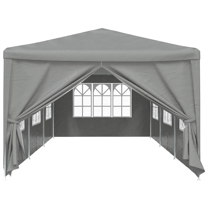 Party Tent 900 x 300 x 255 cm Lysegrå PE og stål