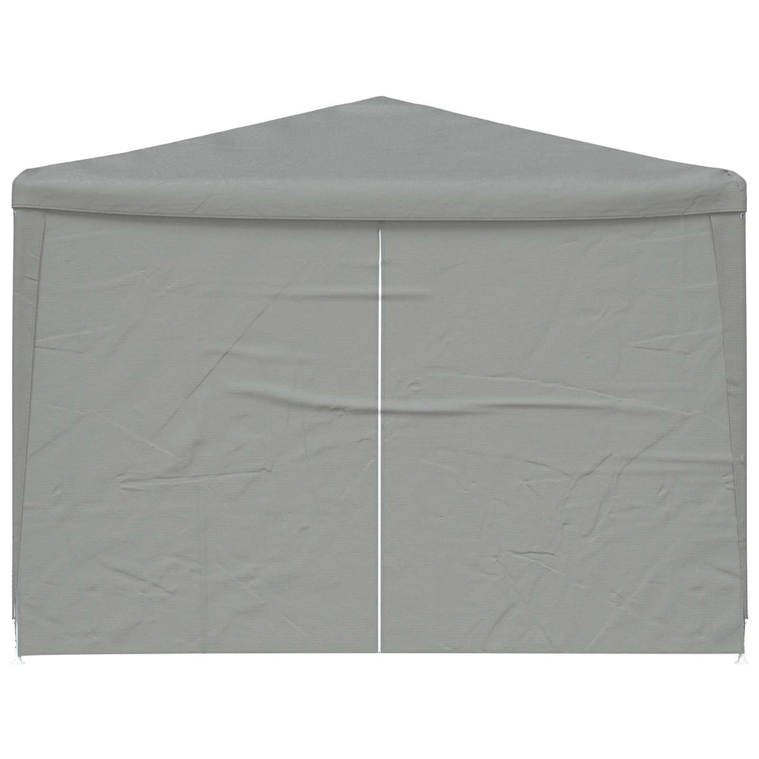 Party Tent 1200 x 300 x 255 cm Lysegrå PE og stål