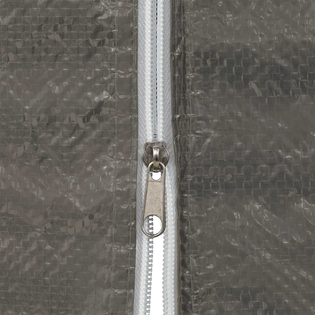 Festasidevæg 2 pcs Antracit 400 x 195 cm PE og stål