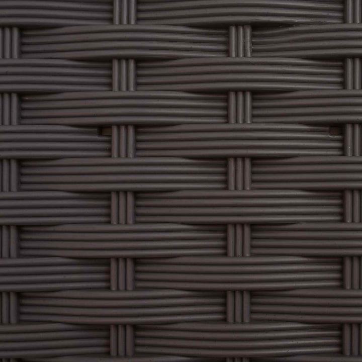 Hævet Bed med Trellis og Tag Brun 203 x 40 x 123 cm PP