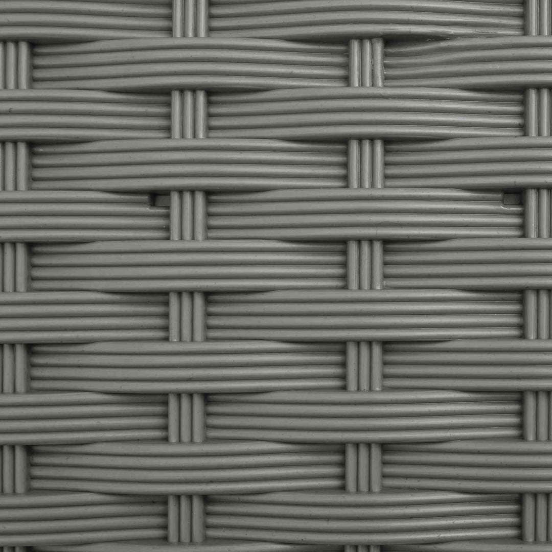 Hævet Bed med Trellis og Tag Lysegrå 124 x 40 x 123 cm PP