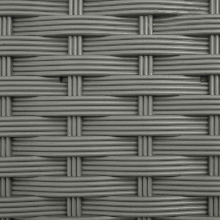 Hævet Bed med Trellis og Tag Lysegrå 124 x 40 x 123 cm PP