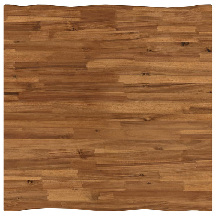 60 x 55 x 75 cm Massivt Akacietræ Natur og hvid Rektangulær