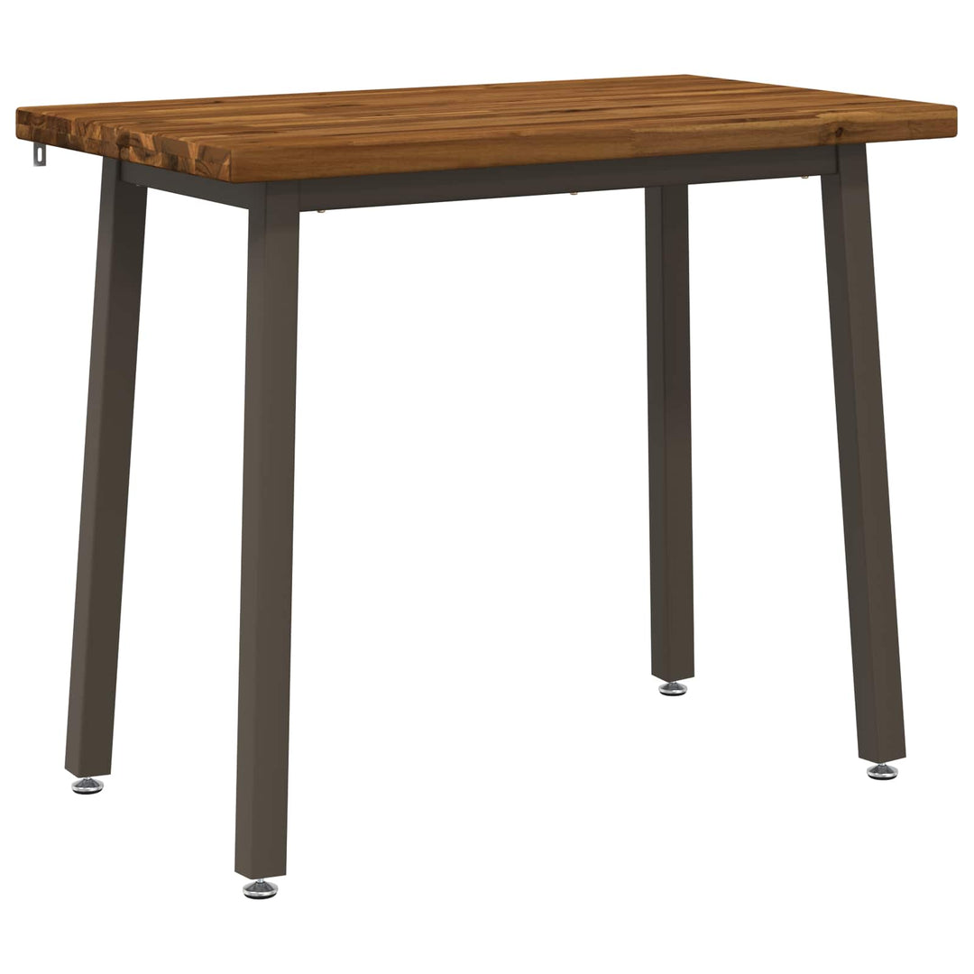 110 x 55 x 75 cm Massivt Akacietræ Naturlig og Kaffe