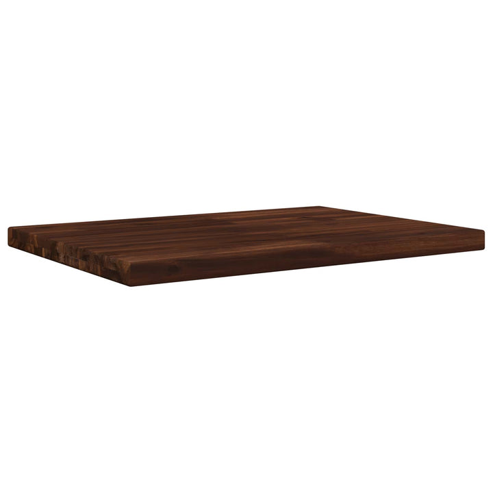 Rektangulært Bordplade 80 x 40 x 3,5 cm Rektangulær Mørk Brun
