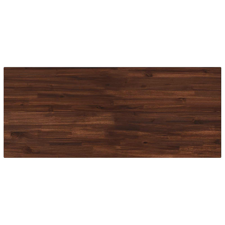 Rektangulært Bordplade 90 x 50 x 3,5 cm Rektangulær Mørk Brun