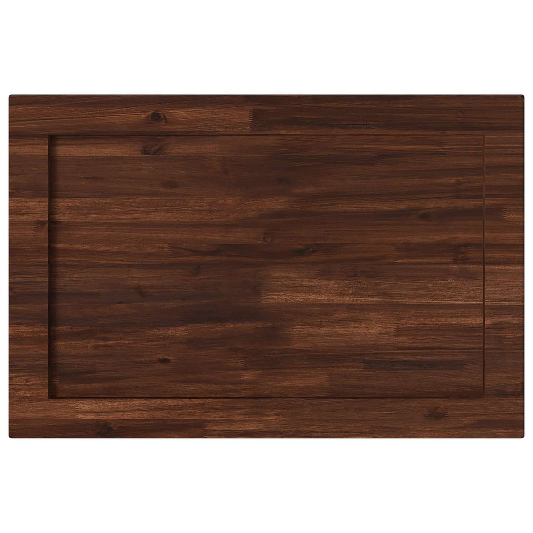 Rektangulært Bordplade 90 x 50 x 3,5 cm Rektangulær Mørk Brun