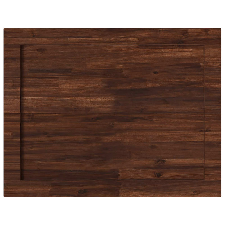 Rektangulært Bordplade 90 x 50 x 3,5 cm Rektangulær Mørk Brun