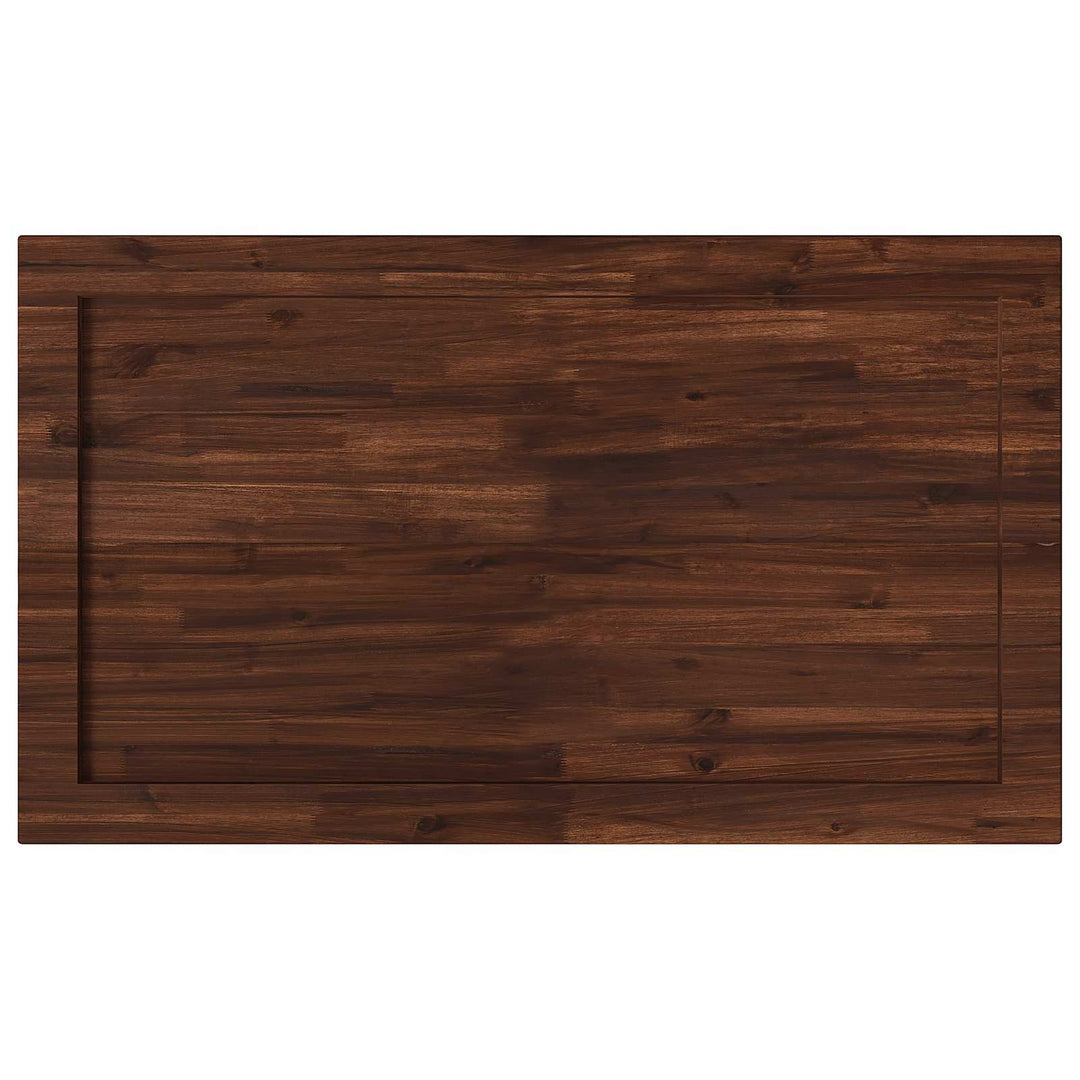 Rektangulært Bordplade 90 x 50 x 3,5 cm Rektangulær Mørk Brun