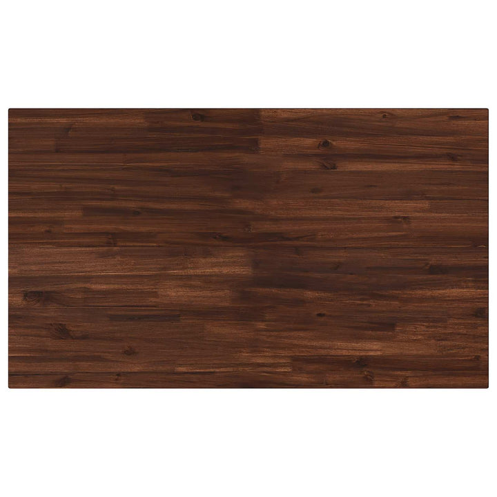 Rektangulært Bordplade 90 x 50 x 3,5 cm Rektangulær Mørk Brun