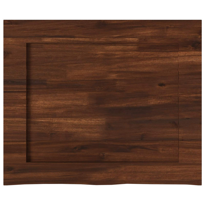 Rektangulært Bordplade 90 x 50 x 3,5 cm Rektangulær Mørk Brun