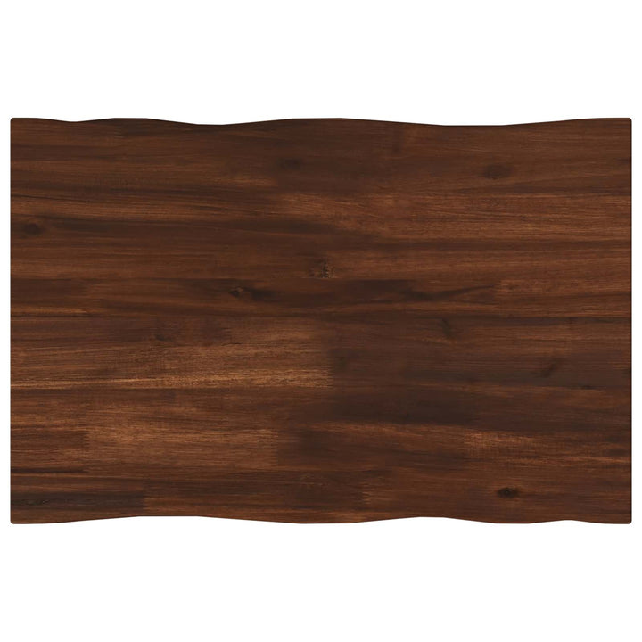 Rektangulært Bordplade 90 x 50 x 3,5 cm Rektangulær Mørk Brun