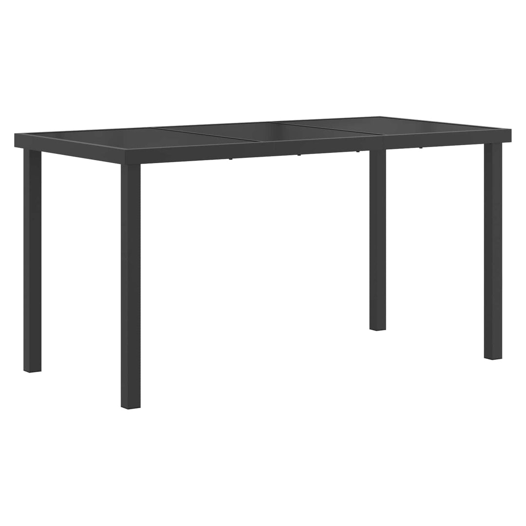 Have Spisebordssæt 13 stk. Sort polyrattan