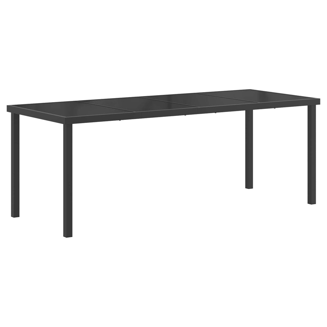 Have Spisebordssæt 25 stk. Sort polyrattan